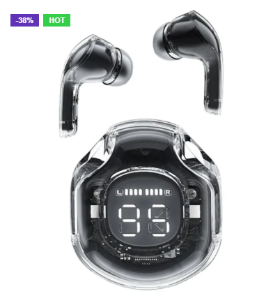 𝐓8 𝐂𝐫𝐲𝐬𝐭𝐚𝐥 𝐖𝐢𝐫𝐞𝐥𝐞𝐬𝐬 𝐄𝐚𝐫𝐩𝐡𝐨𝐧𝐞𝐬 - 𝐓𝐫𝐚𝐧𝐬𝐩𝐚𝐫𝐞𝐧𝐭 (𝐀𝐢𝐫 39)