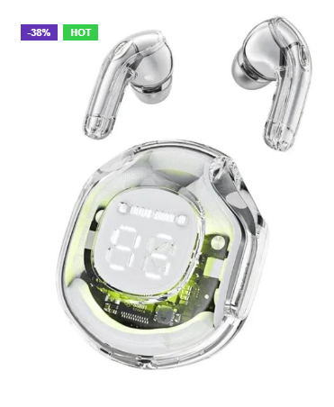 𝐓8 𝐂𝐫𝐲𝐬𝐭𝐚𝐥 𝐖𝐢𝐫𝐞𝐥𝐞𝐬𝐬 𝐄𝐚𝐫𝐩𝐡𝐨𝐧𝐞𝐬 - 𝐓𝐫𝐚𝐧𝐬𝐩𝐚𝐫𝐞𝐧𝐭 (𝐀𝐢𝐫 39)