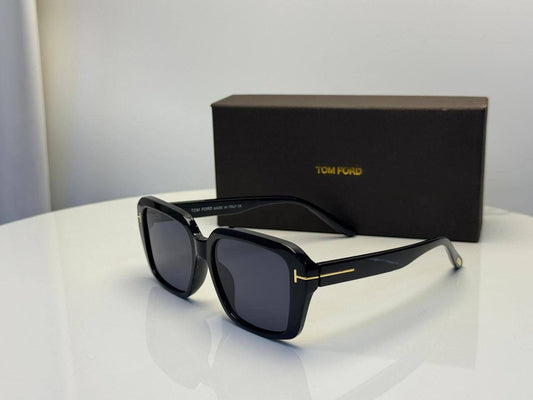 Tom Ford Fausto Square Sunglasses in Shiny Black