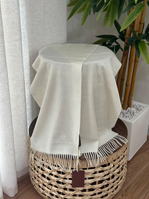 Loro Piana Grande Unita Scarf (White)