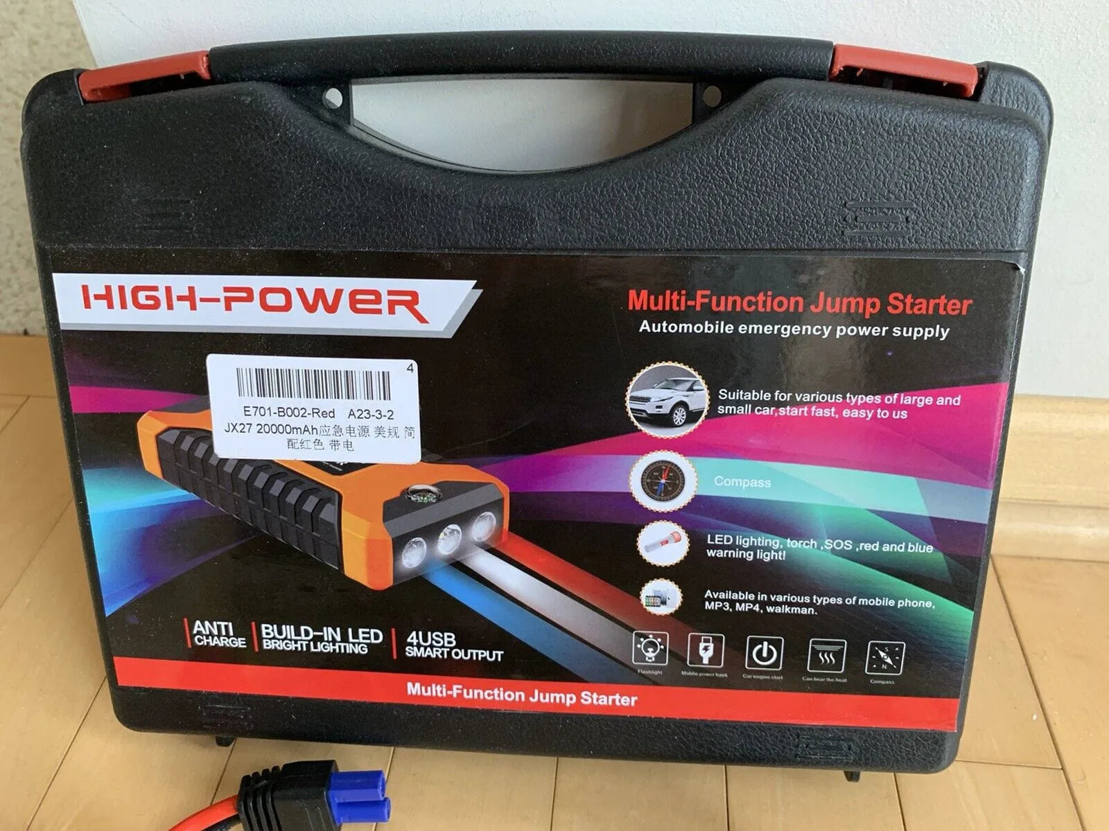 Emergency Portable Jumper Starter